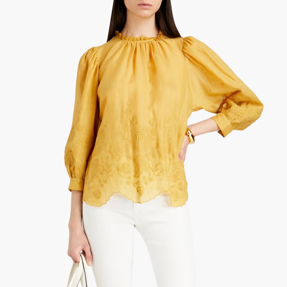Vanessa Bruno Rioja embroidered blouse S New
